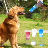 Portable Pet Water Bottle with Dog Food Storage