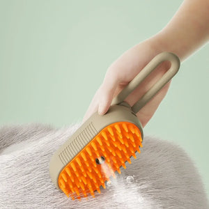 Rechargeable Steam Cat Grooming Brush