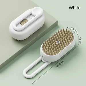 Rechargeable Steam Cat Grooming Brush